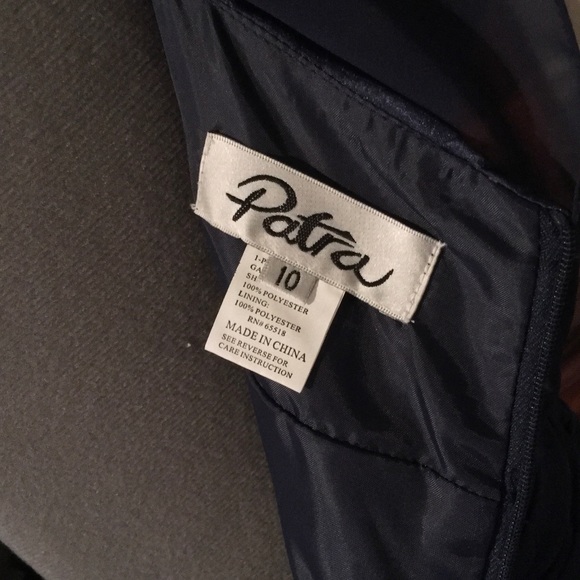 Navy Patra Gown - Picture 7 of 8